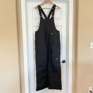 Slalom Youth Kids’ M Black Snowboarding Ski Bib Overall Pants *READ